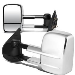 LA Zona Auto Parts 07 to 13 Silverado Sierra Yukon Tahoe Avalanche Escalade chrome towing mirrors espejos retrovisor 