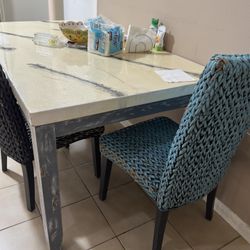 Table With Three Chairs 