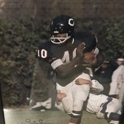 🏈 GALE SAYERS * (16”x20”) AUTOGRAPHED & FRAMED PHOTOGRAPH (w/COA) 🏈
