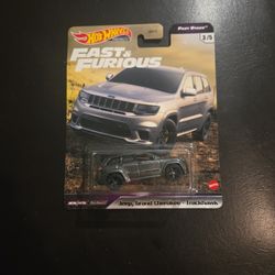 Hot Wheels Premium  Fast & Ferious. Jeep Grand  Cherokee  Trackhawk