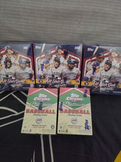 2025 Topps Chrome Platinum Baseball Blaster Box & 2025 Topps All Star Baseball Mega Box $560