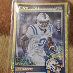2025 Score Tre Harris Rookie Card /499