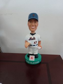 Tom Glavine #47 Mets Bobblehead Doll Statue Figurine Sports Memorabilia