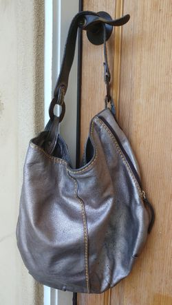 Metallic Leather Purse - Large - Good Quality Heavy Leather