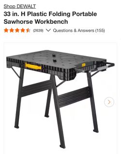 Dewalt portable table