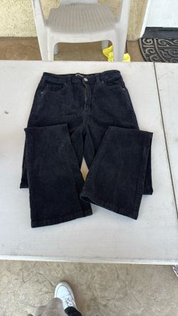 Juniors Black Jeans Corduroy Size 4