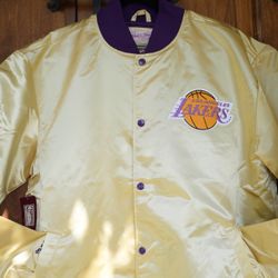 LA Lakers Lightweight Satin Jacket NWT