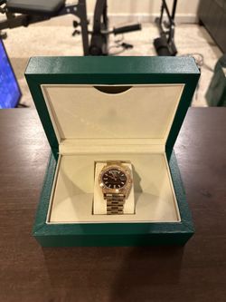 Rose Gold and Brown Luxury Watch 41mm