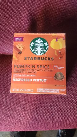 Starbucks pumpin spice nespresso vertuo