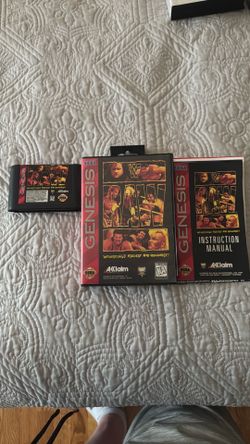 Sega Genesis WF Raw Game + Box + Manual