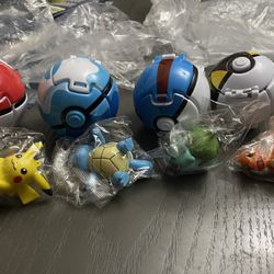 4pcs Throw N Pop Ball and Figure, Ball Battle Action Figures, Action Figures Game Action Figure