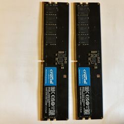 Crucial 32GB 16x2 DDR5 4800 CL40 Memory