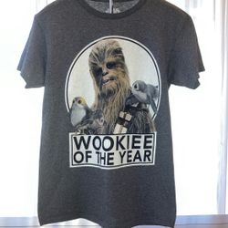 ⭐️ Star Wars "Wookiee of the Year" Chewbacca & Porgs Tee ⭐️