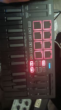 Donner MIDI keyboard and drum pad