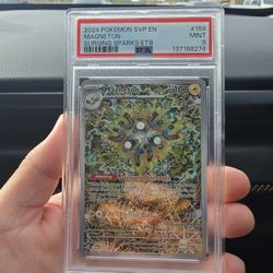 Pokemon Magneton SWSH159 Surging Sparks ETB Promo PSA 9