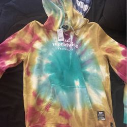 Tye Dye Huf Hoodie With Tag