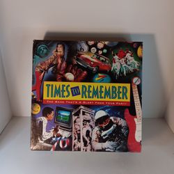 Times to Remember The Game That's Blast From Past Vintage 
