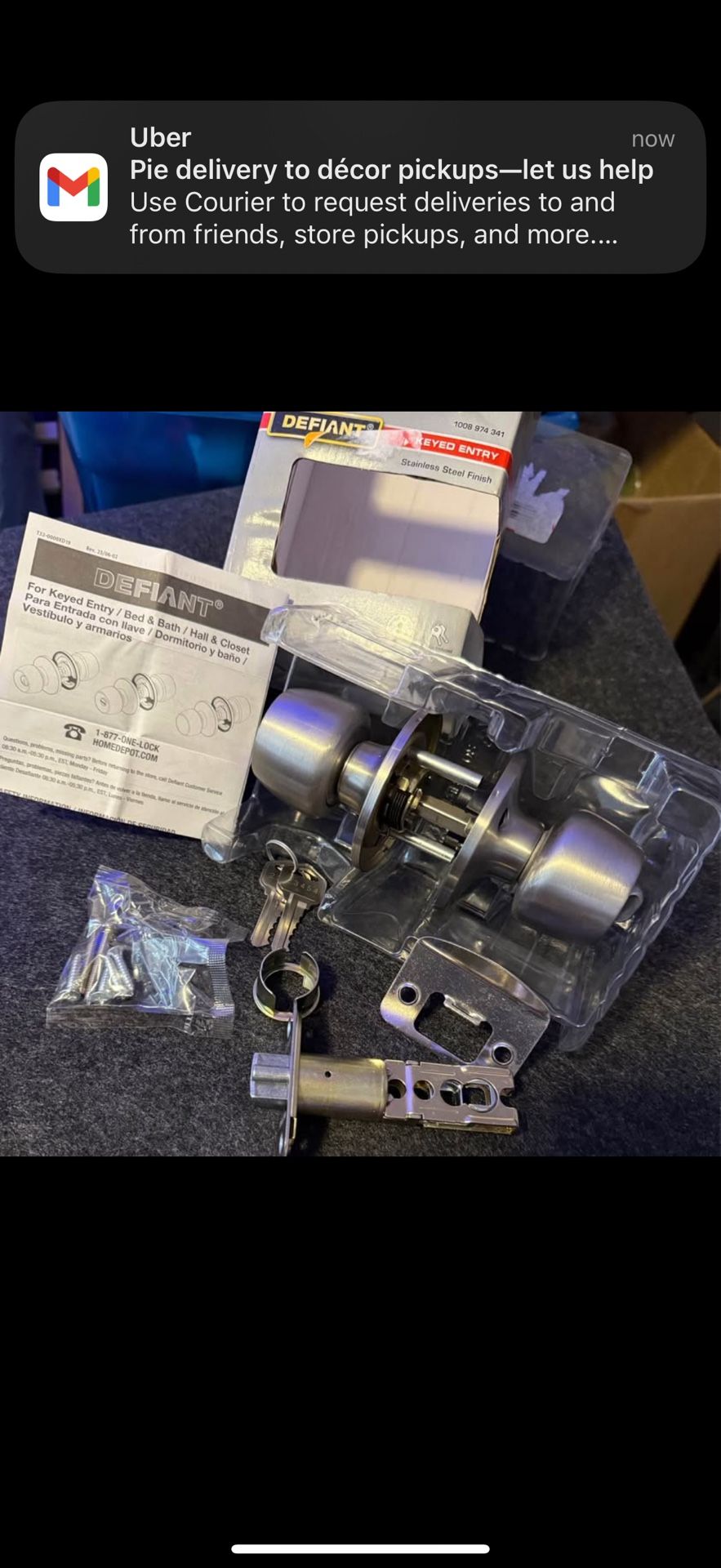 Stainless Steel Door Knob by Defiant