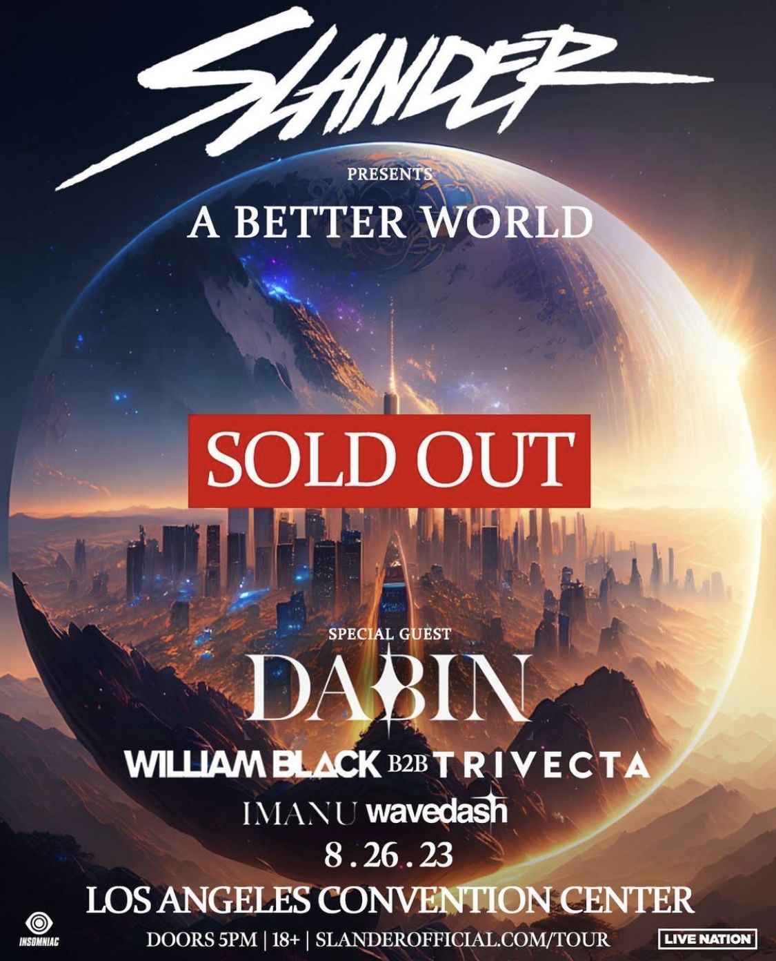 Slander 8/26 Ticket