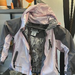Columbia KIDS size 4/5 youth Rain Snow Jacket Coat *some spotting see photos