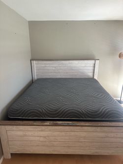 King size Mattress and bedframe!