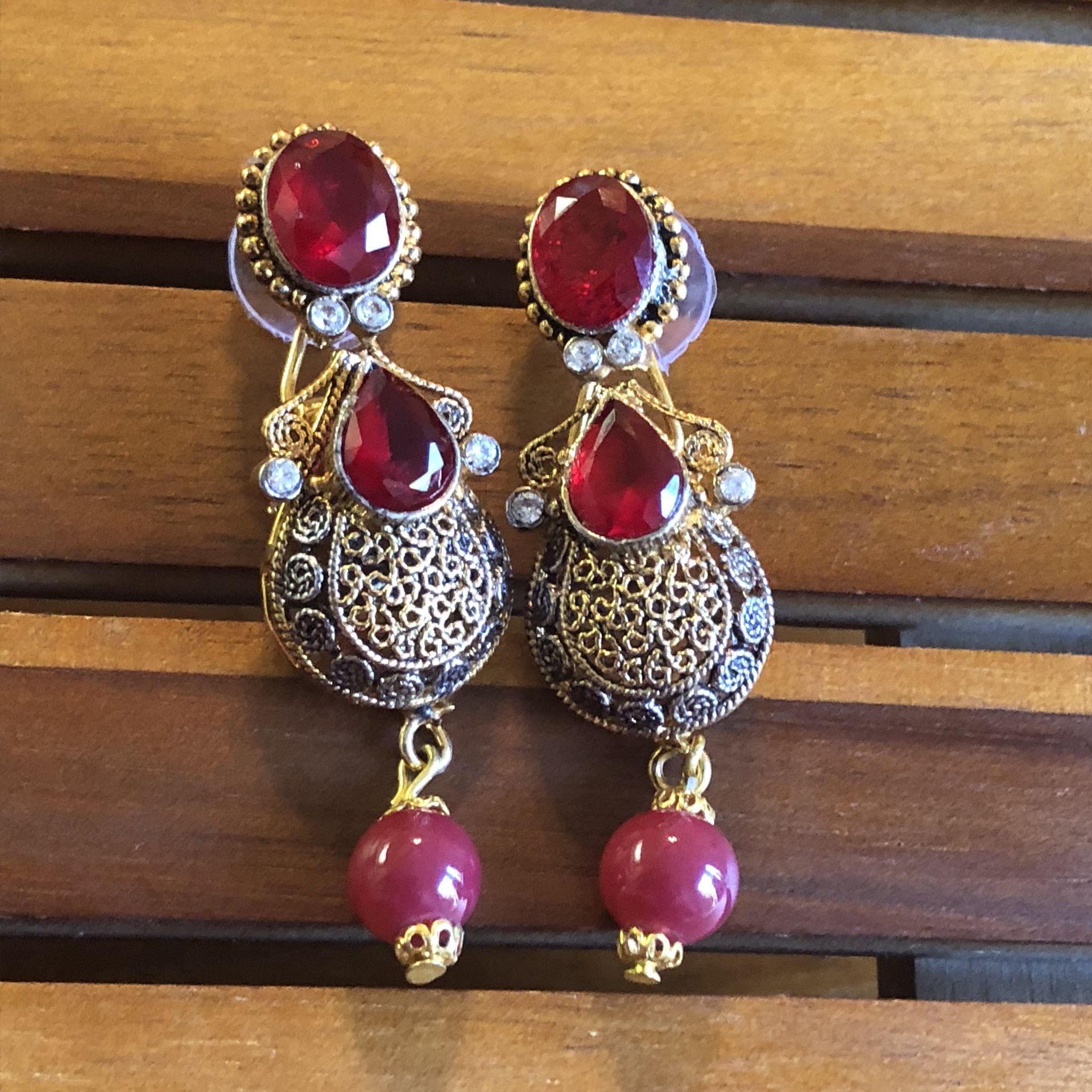 Beautiful gold plated earrings