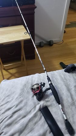 Lews spinning reel and abu garcia rod