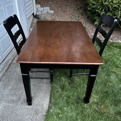 Table and 2 Chairs