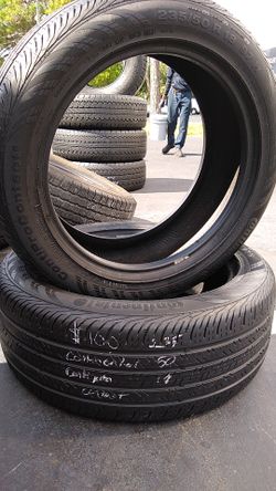 Pair of 235/50/18 continental procontact
