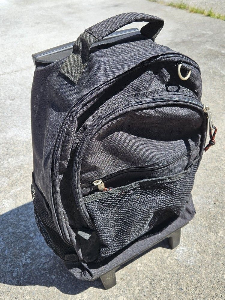 Olympia Rolling Backpack 17Hx12Wx7D