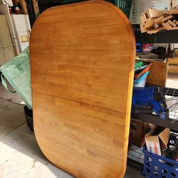 Huge Oval Wooden Table 