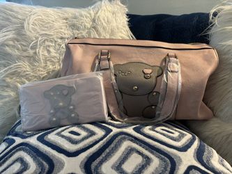 Pink Tous Handbag With Wallet