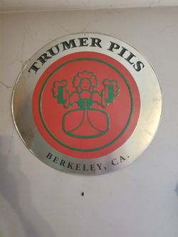 Metal Beer Sign  Trumer Pills