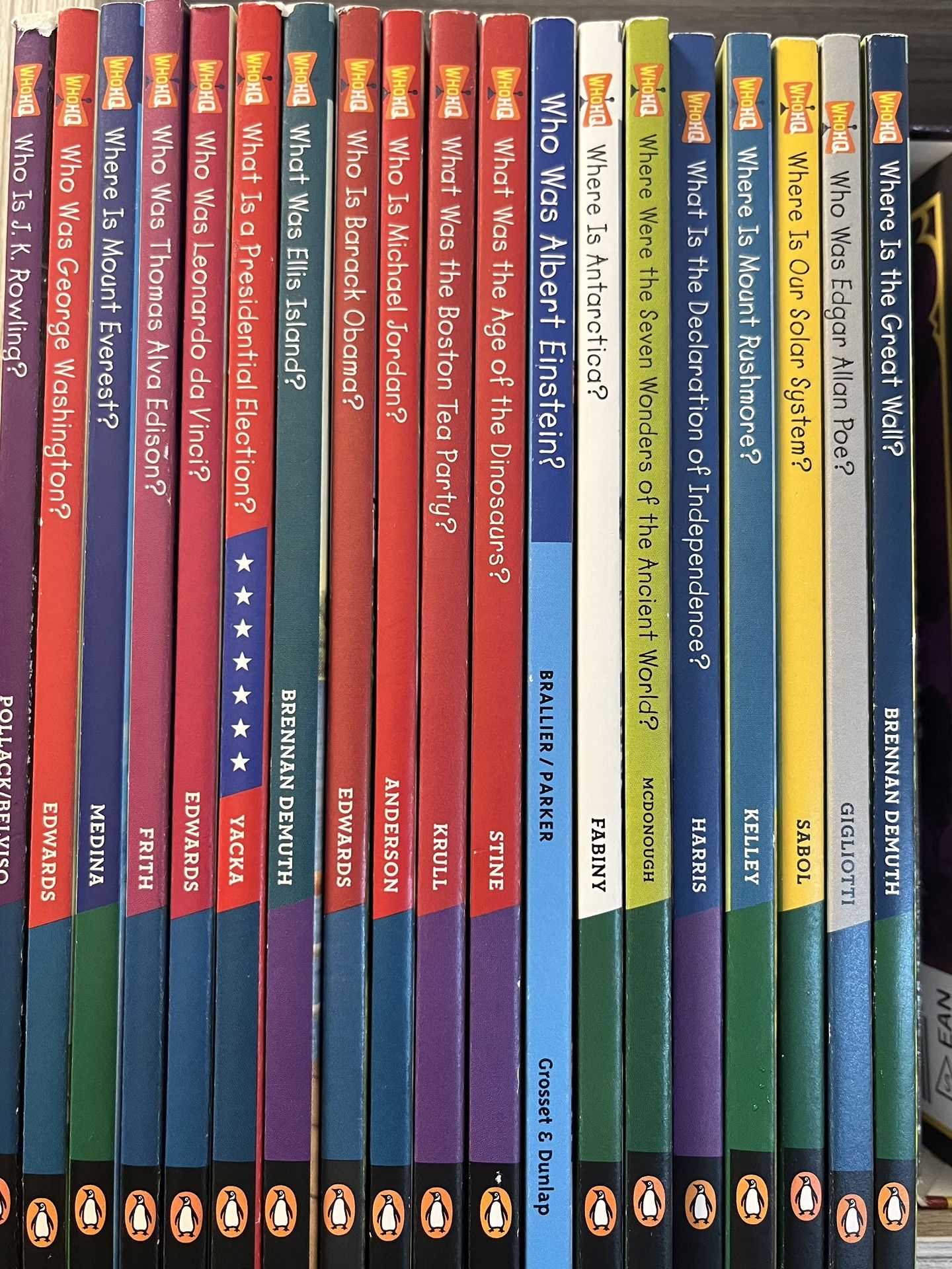 BACK TO SCHOOLBOOKS. Who Was...? Big head Book Series. A series of illustrated biographies for young readers featuring significant historical figures,