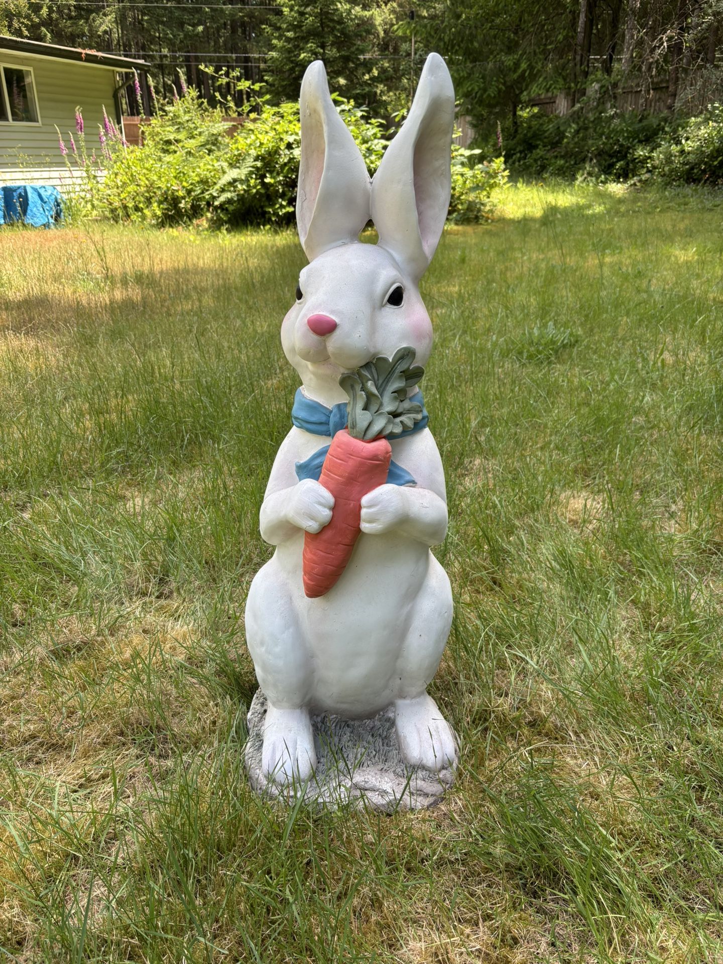 Garden Easter Rabbit Statue 34”