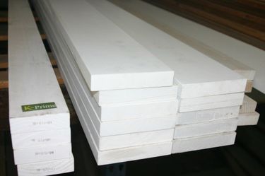 Primed White Board 1x8x16