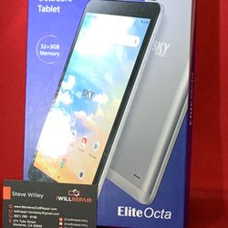 Sky Android Tablet 8” New 32gb w/1yr Data Plan Included $125