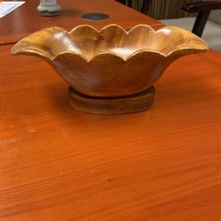 Authentic Hawaiian Monkey Pod Wooden Bowl / Dish