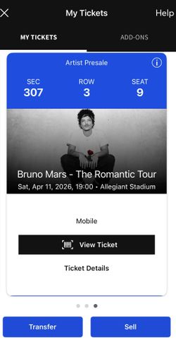 BRUNO MARS LAS VEGAS CONCERT