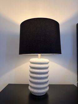 Modern Ceramic Table Lamps – Set of 2 ($50 each)