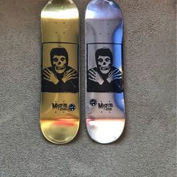 Misfits X Zero Misfits Foil Skateboard Decks… Punk Rock.. Horror 