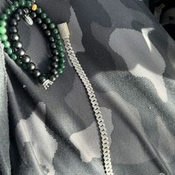10k Vs1 Diamond Cuban Bracelet 