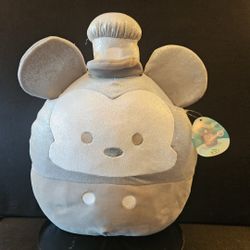 Disney 100 Silver Steamboat Willie Mickey Squishmallow  14” Plush NWT 2023