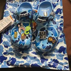 Bape Crocs Blue camo 