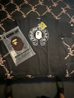 Black chrome bape shirt
