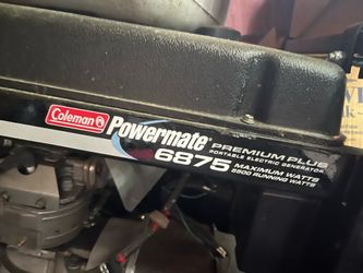 Coleman powermate 6875 generator 5500 watts