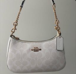 white coach bag