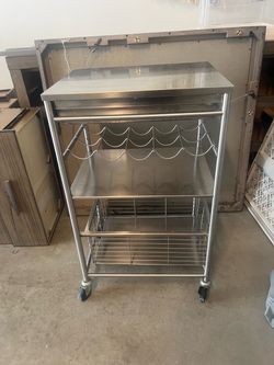 IKEA Stainless Steel Rolling Cart