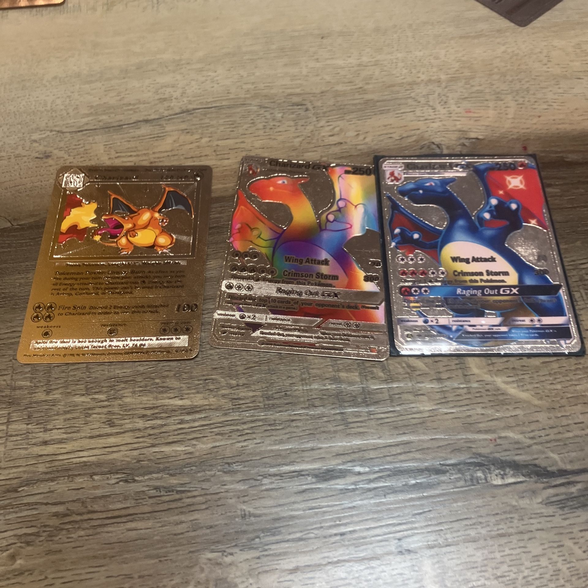 3 Charizard And the Case