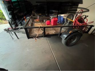 Single Axle Utility Trailer with Mesh Sides